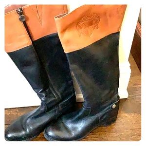 Black and Tan riding boots